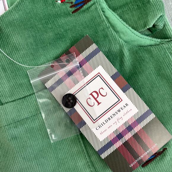 Classic Prep Childrenswear Tucker Overalls Frosty Spruce Skier 6-9 Months NWT - Picture 8 of 8